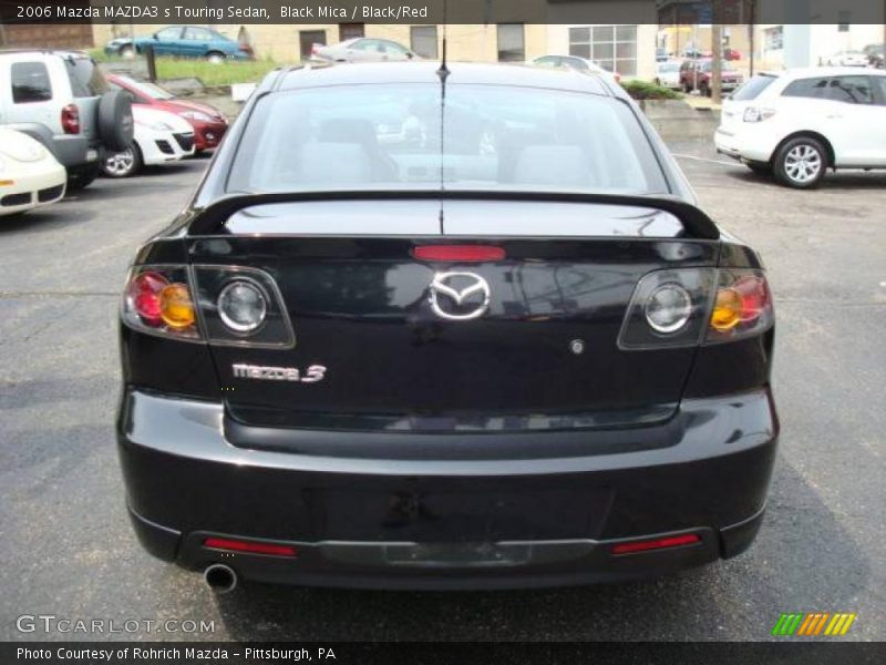 Black Mica / Black/Red 2006 Mazda MAZDA3 s Touring Sedan