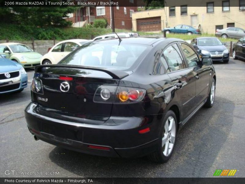 Black Mica / Black/Red 2006 Mazda MAZDA3 s Touring Sedan