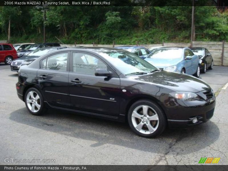 Black Mica / Black/Red 2006 Mazda MAZDA3 s Touring Sedan