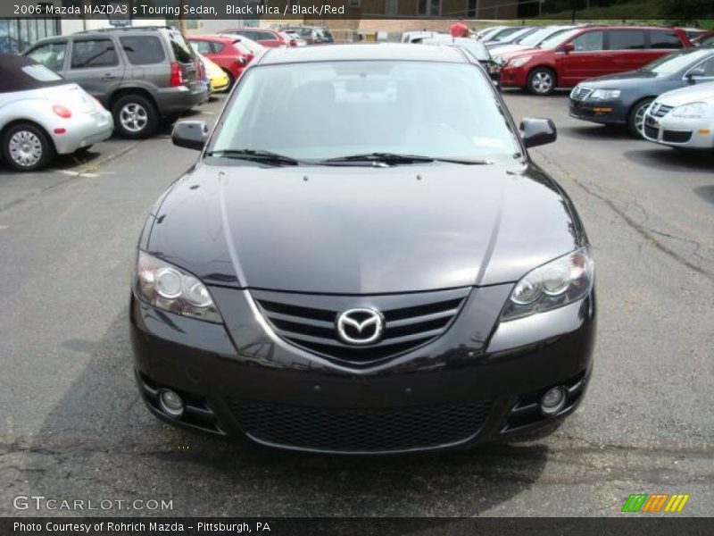 Black Mica / Black/Red 2006 Mazda MAZDA3 s Touring Sedan