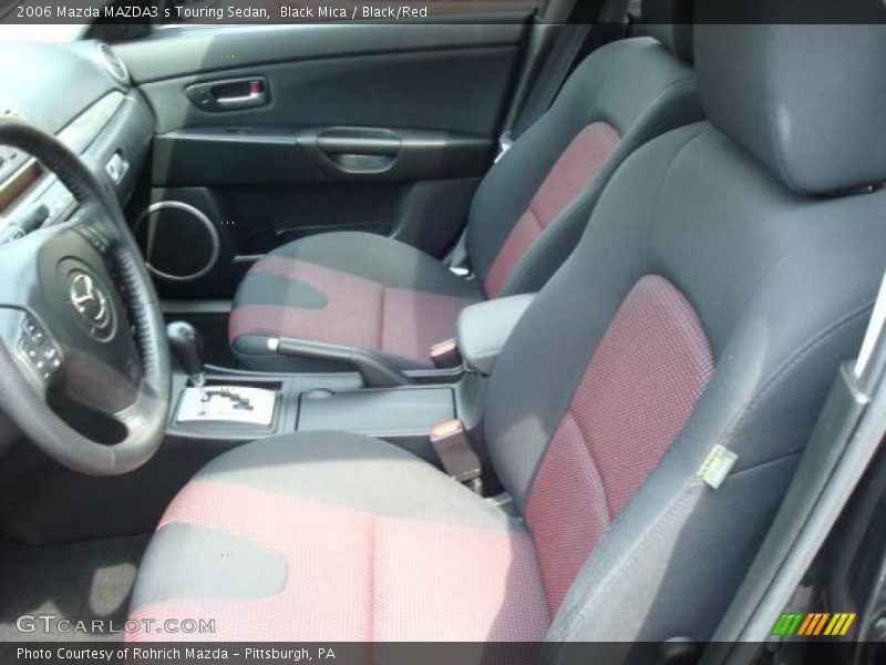 Black Mica / Black/Red 2006 Mazda MAZDA3 s Touring Sedan