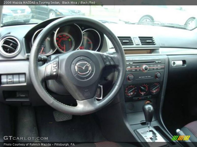 Black Mica / Black/Red 2006 Mazda MAZDA3 s Touring Sedan