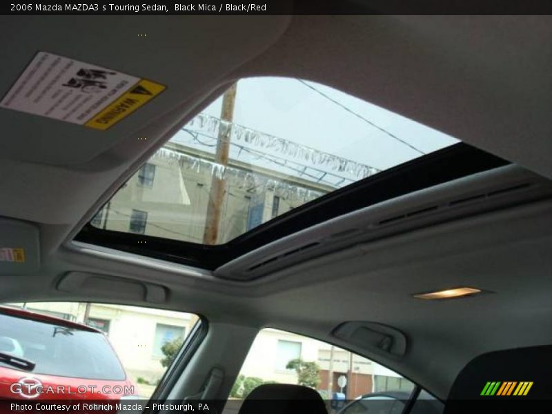 Black Mica / Black/Red 2006 Mazda MAZDA3 s Touring Sedan