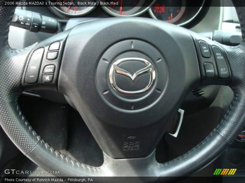 Black Mica / Black/Red 2006 Mazda MAZDA3 s Touring Sedan