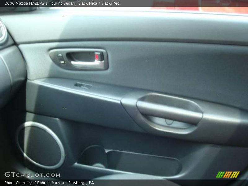 Black Mica / Black/Red 2006 Mazda MAZDA3 s Touring Sedan