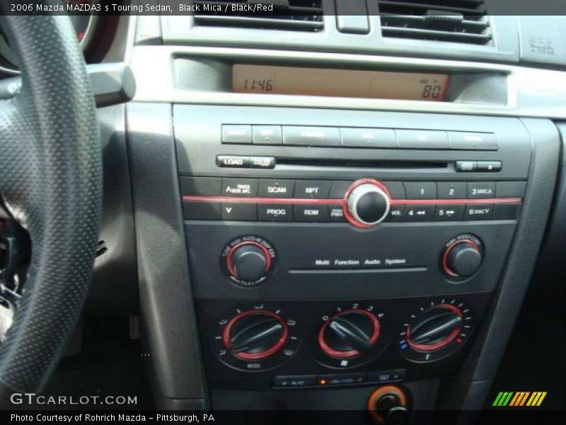 Black Mica / Black/Red 2006 Mazda MAZDA3 s Touring Sedan