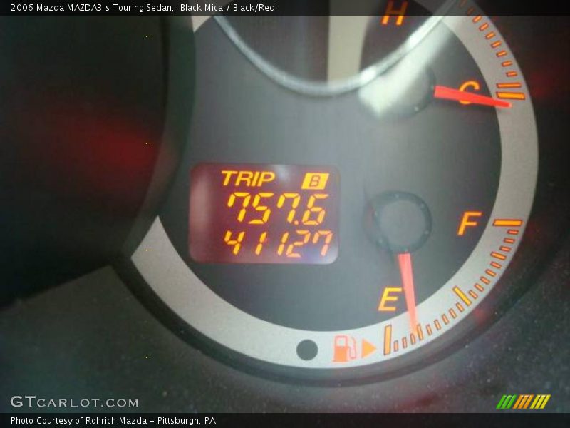 Black Mica / Black/Red 2006 Mazda MAZDA3 s Touring Sedan
