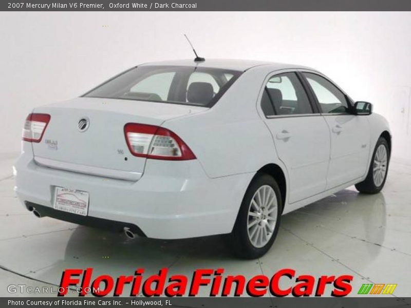 Oxford White / Dark Charcoal 2007 Mercury Milan V6 Premier