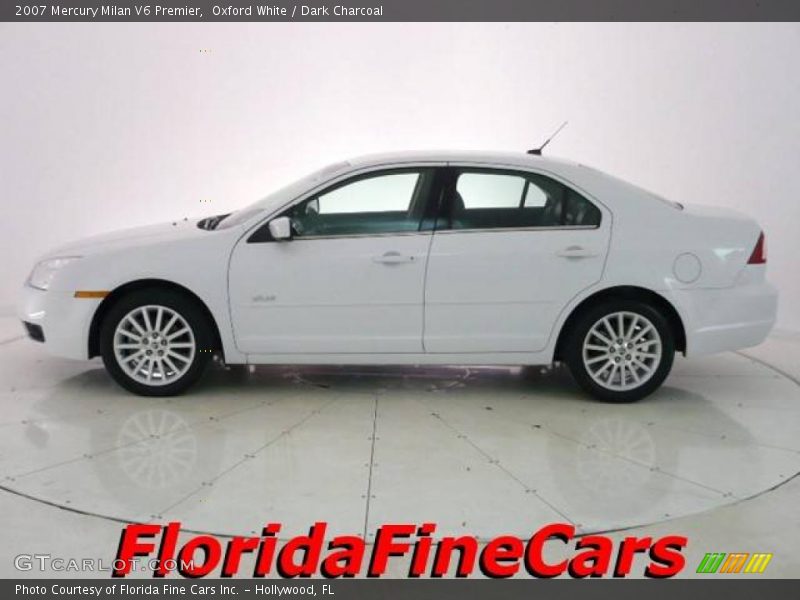 Oxford White / Dark Charcoal 2007 Mercury Milan V6 Premier