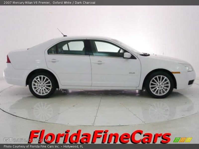 Oxford White / Dark Charcoal 2007 Mercury Milan V6 Premier