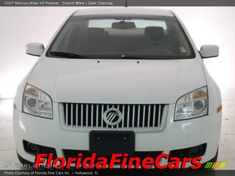 Oxford White / Dark Charcoal 2007 Mercury Milan V6 Premier