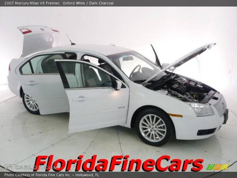 Oxford White / Dark Charcoal 2007 Mercury Milan V6 Premier