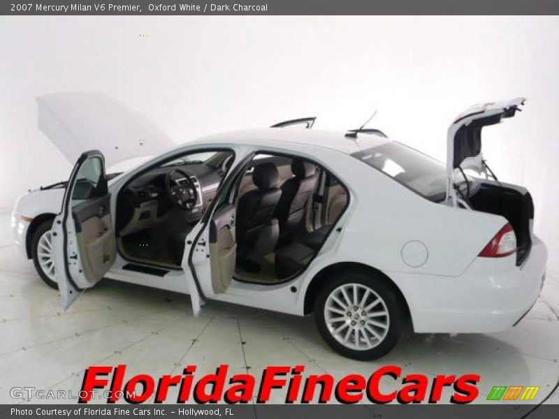 Oxford White / Dark Charcoal 2007 Mercury Milan V6 Premier