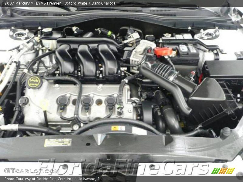 Oxford White / Dark Charcoal 2007 Mercury Milan V6 Premier