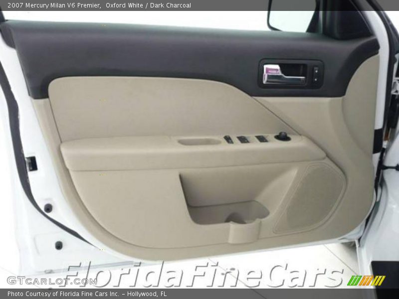Oxford White / Dark Charcoal 2007 Mercury Milan V6 Premier