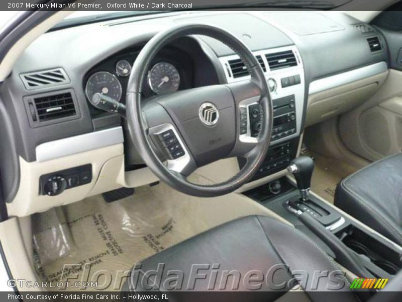 Oxford White / Dark Charcoal 2007 Mercury Milan V6 Premier