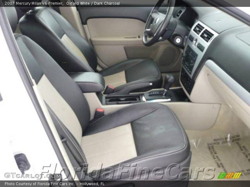 Oxford White / Dark Charcoal 2007 Mercury Milan V6 Premier