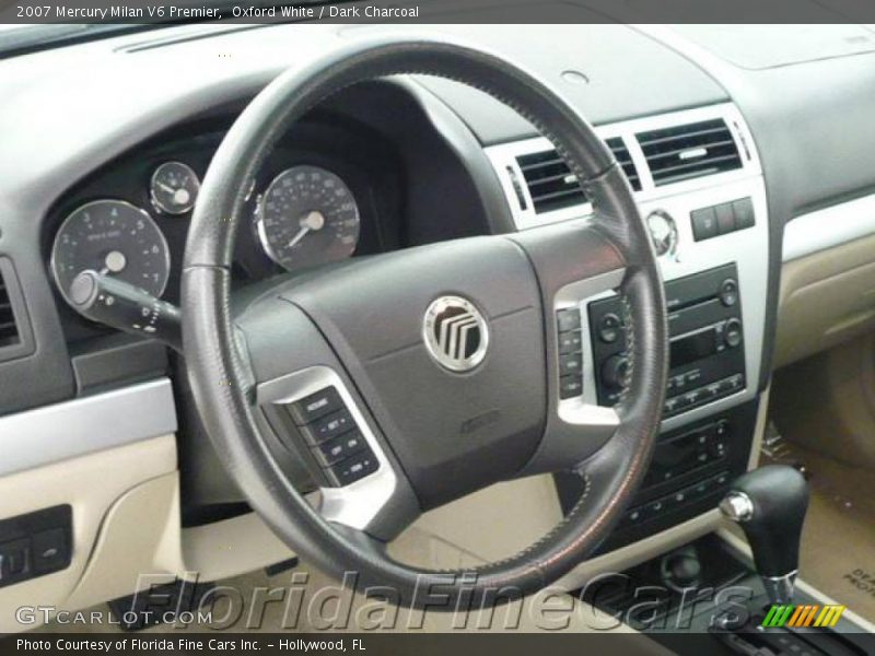 Oxford White / Dark Charcoal 2007 Mercury Milan V6 Premier
