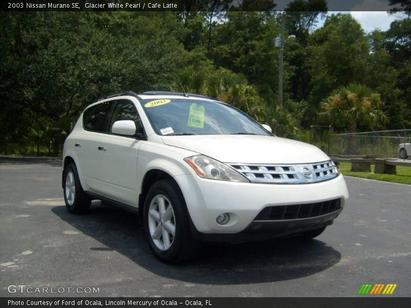 Glacier White Pearl / Cafe Latte 2003 Nissan Murano SE