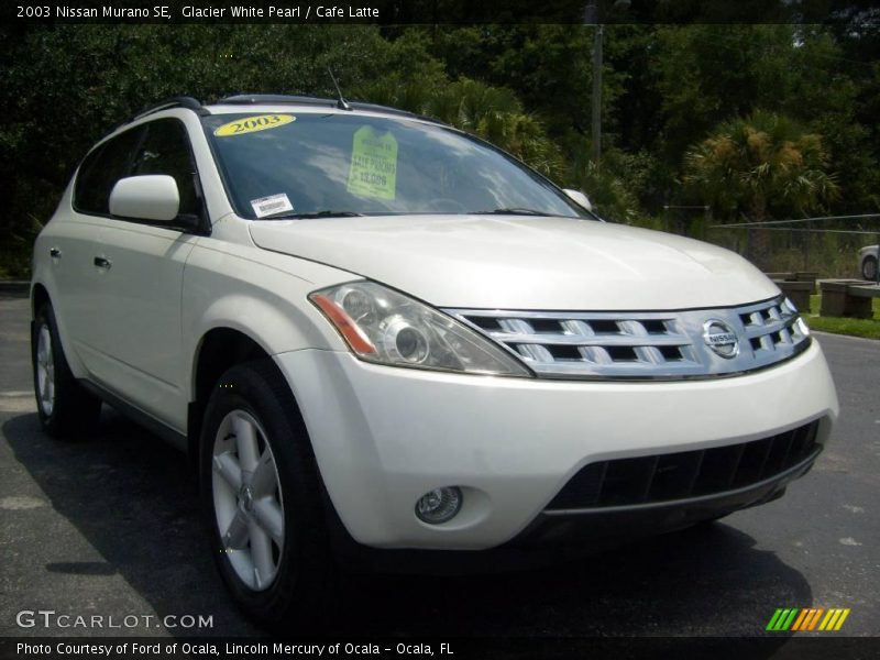 Glacier White Pearl / Cafe Latte 2003 Nissan Murano SE