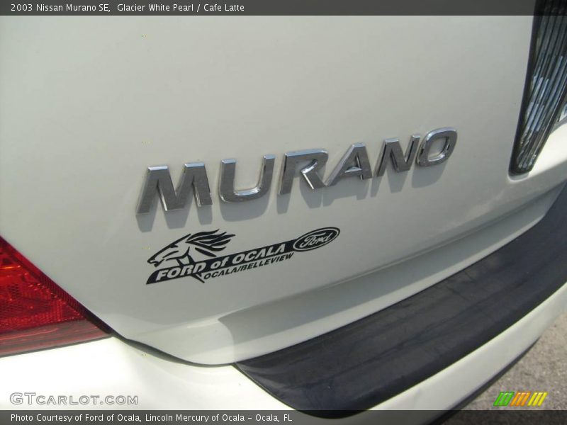 Glacier White Pearl / Cafe Latte 2003 Nissan Murano SE