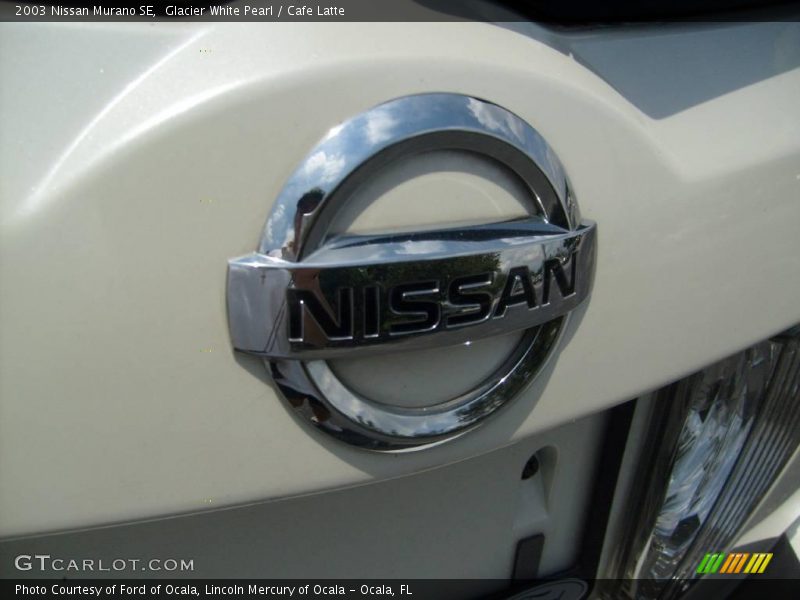 Glacier White Pearl / Cafe Latte 2003 Nissan Murano SE