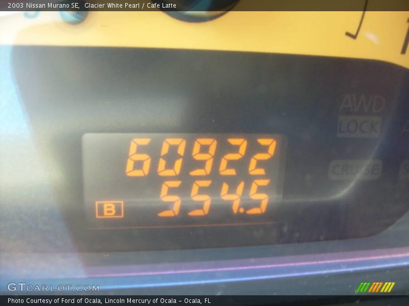 Glacier White Pearl / Cafe Latte 2003 Nissan Murano SE