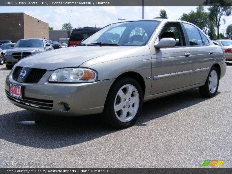 Bronze Shimmer Metallic / Charcoal 2006 Nissan Sentra 1.8 S