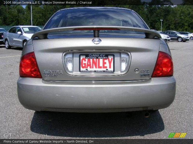 Bronze Shimmer Metallic / Charcoal 2006 Nissan Sentra 1.8 S