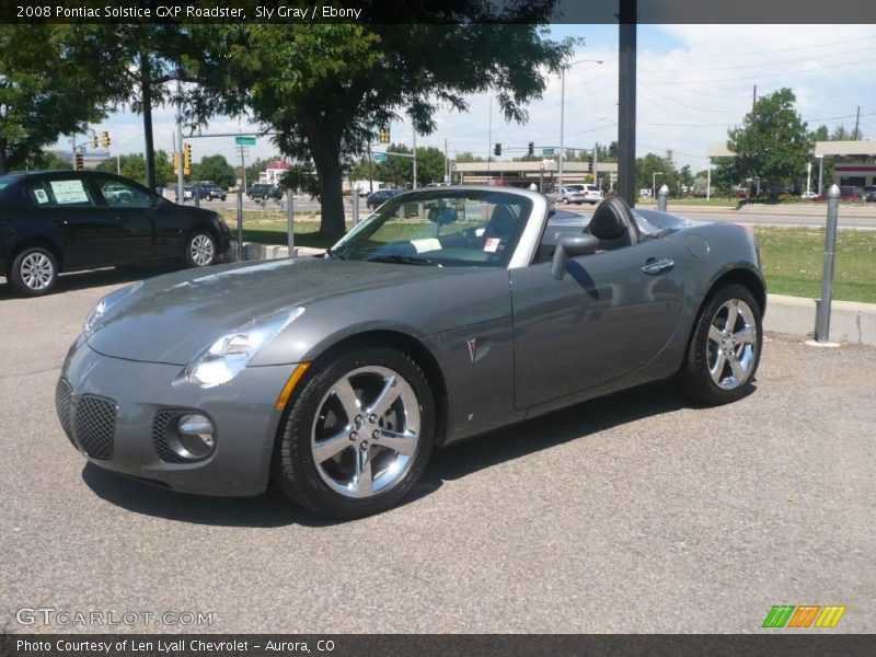 Sly Gray / Ebony 2008 Pontiac Solstice GXP Roadster