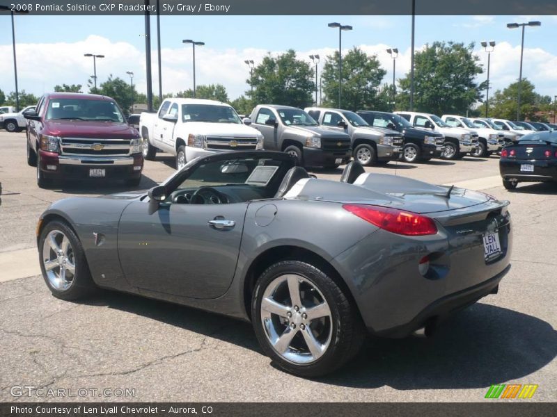 Sly Gray / Ebony 2008 Pontiac Solstice GXP Roadster