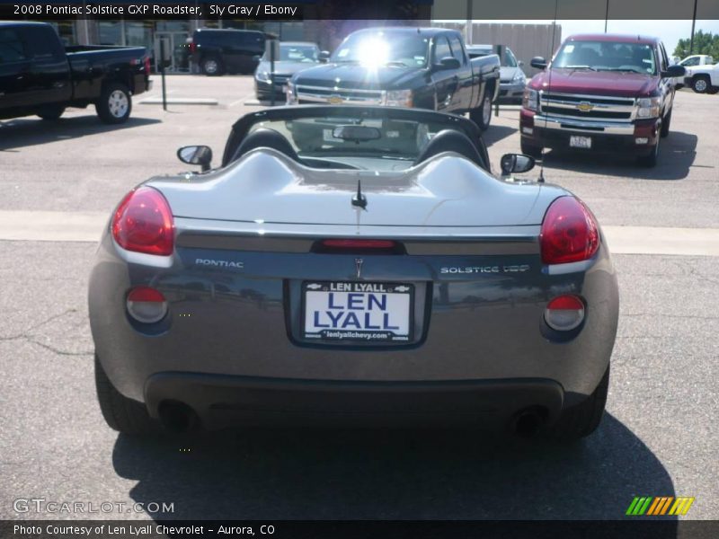 Sly Gray / Ebony 2008 Pontiac Solstice GXP Roadster