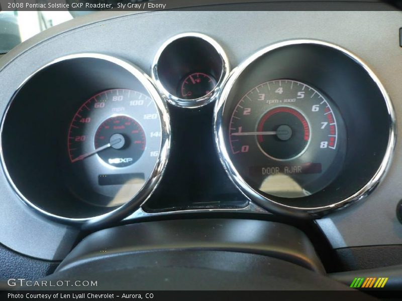 Sly Gray / Ebony 2008 Pontiac Solstice GXP Roadster