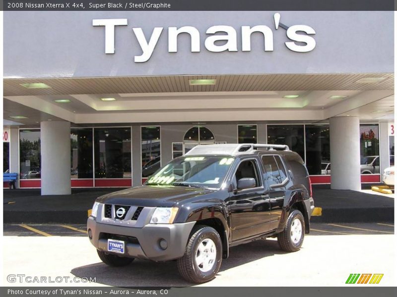 Super Black / Steel/Graphite 2008 Nissan Xterra X 4x4