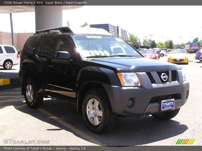 Super Black / Steel/Graphite 2008 Nissan Xterra X 4x4