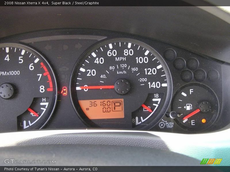 Super Black / Steel/Graphite 2008 Nissan Xterra X 4x4