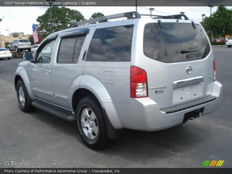 Silver Lightning / Graphite 2007 Nissan Pathfinder SE