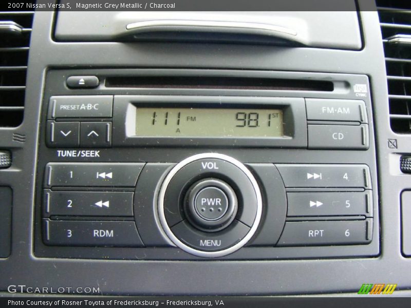 Magnetic Grey Metallic / Charcoal 2007 Nissan Versa S