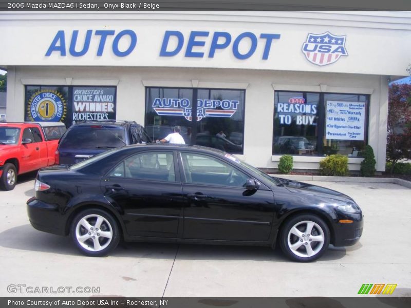 Onyx Black / Beige 2006 Mazda MAZDA6 i Sedan