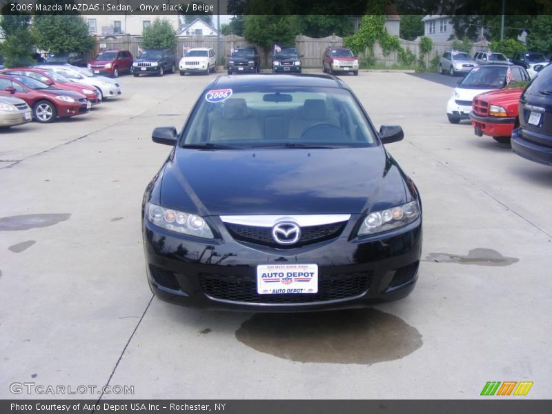 Onyx Black / Beige 2006 Mazda MAZDA6 i Sedan