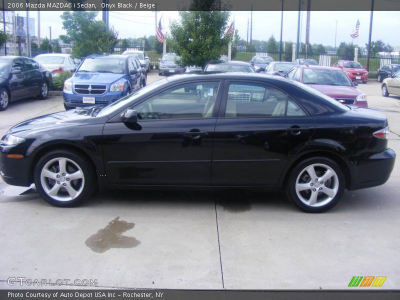 Onyx Black / Beige 2006 Mazda MAZDA6 i Sedan