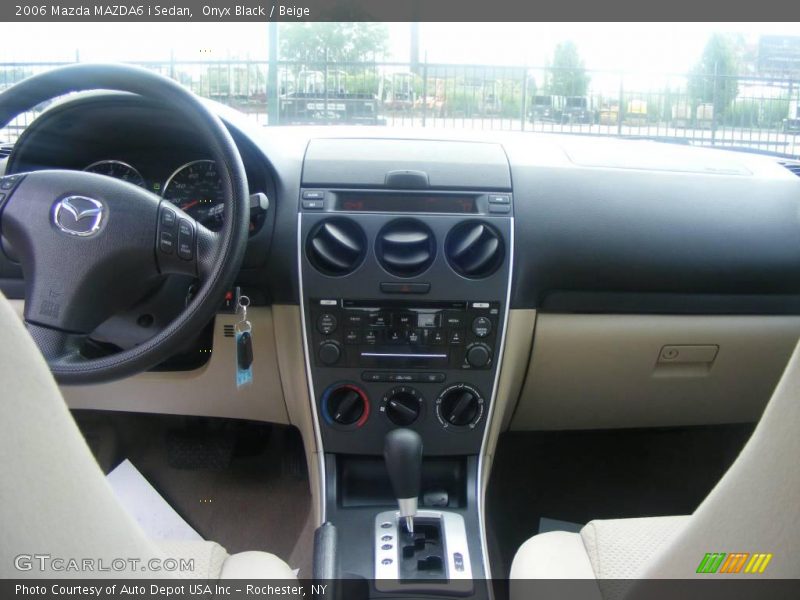 Onyx Black / Beige 2006 Mazda MAZDA6 i Sedan