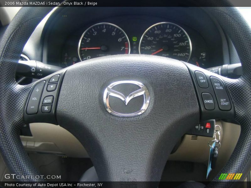 Onyx Black / Beige 2006 Mazda MAZDA6 i Sedan