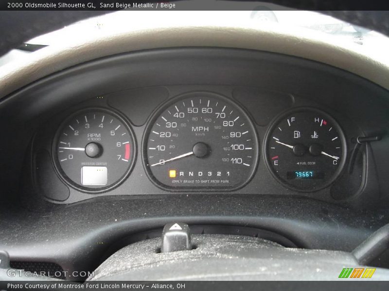 Sand Beige Metallic / Beige 2000 Oldsmobile Silhouette GL