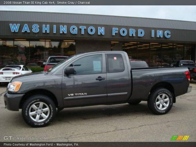 Smoke Gray / Charcoal 2008 Nissan Titan SE King Cab 4x4