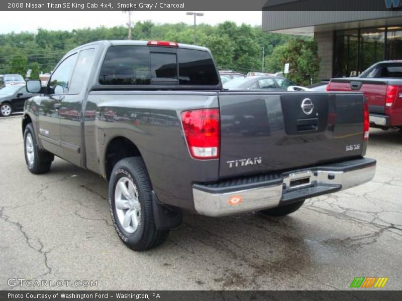 Smoke Gray / Charcoal 2008 Nissan Titan SE King Cab 4x4