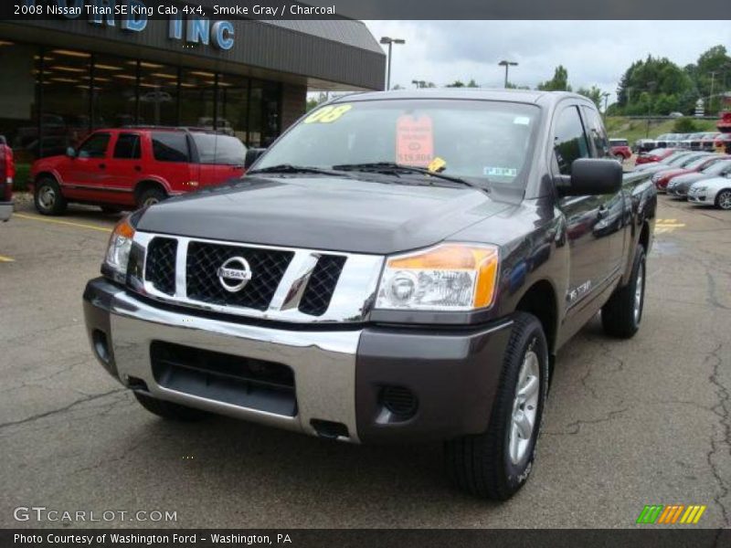 Smoke Gray / Charcoal 2008 Nissan Titan SE King Cab 4x4
