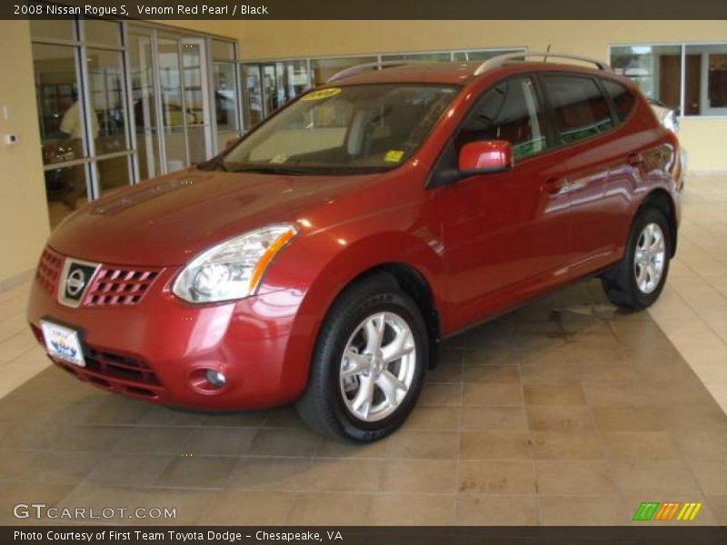 Venom Red Pearl / Black 2008 Nissan Rogue S