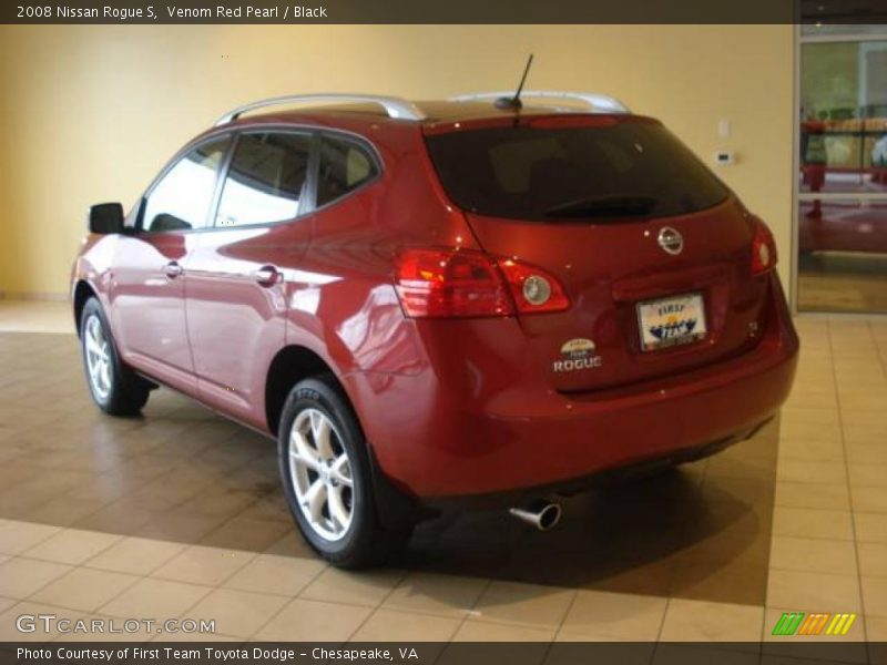Venom Red Pearl / Black 2008 Nissan Rogue S