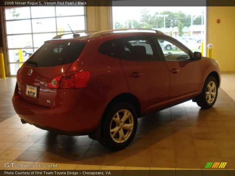 Venom Red Pearl / Black 2008 Nissan Rogue S